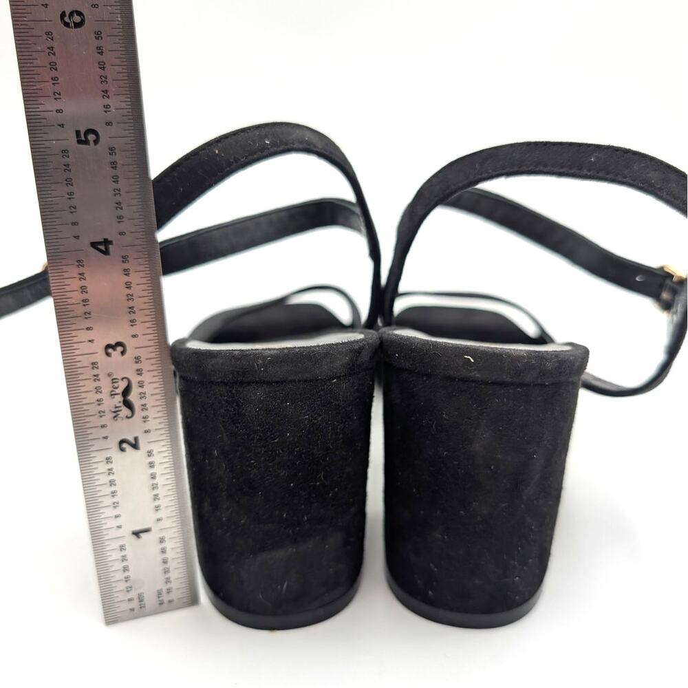 Stuart Weitzman Tia 75 Block Heel Sandal Women's Black Size US7.5B EU38 - Picture 4 of 13